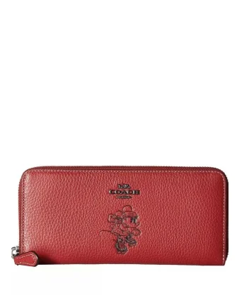 Coach X Disney Minnie Mouse Slim Accordion Wallet