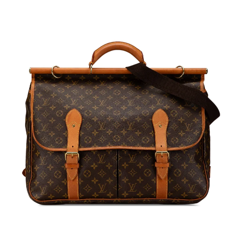 Brown Louis Vuitton Monogram Sac Chasse Hunting Bag