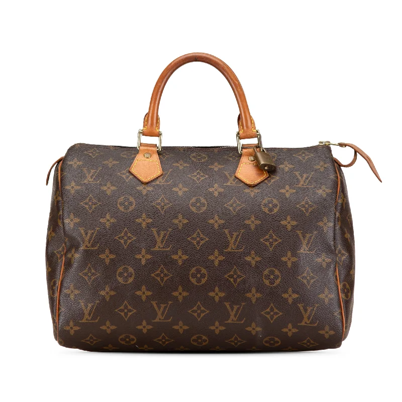 Brown Louis Vuitton Monogram Speedy 30 Boston Bag