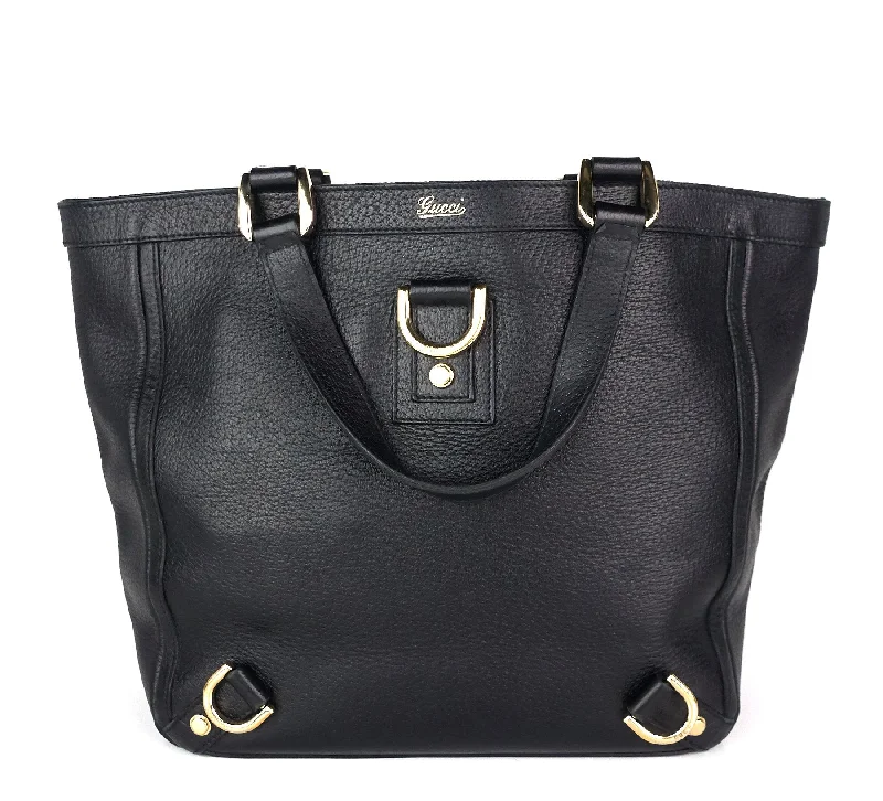 Abbey Leather D-Ring Medium Tote Bag