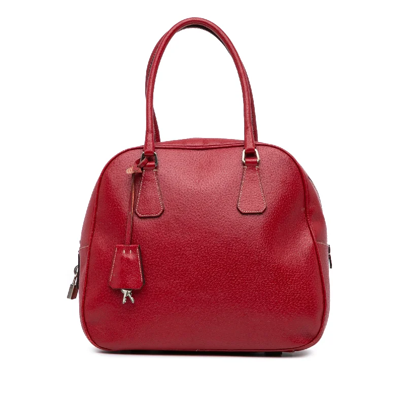 Red Prada Cinghiale Bauletto Handbag