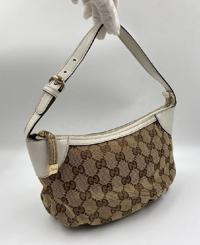 Gucci Vintage Logo Canvas Shoulder Bag