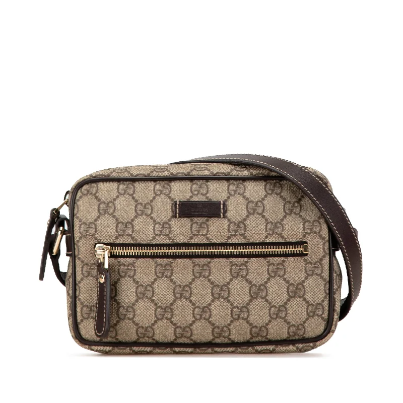 Brown Gucci GG Supreme Crossbody