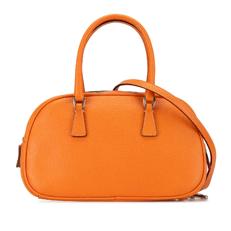 Orange Prada Mini Cinghiale Satchel