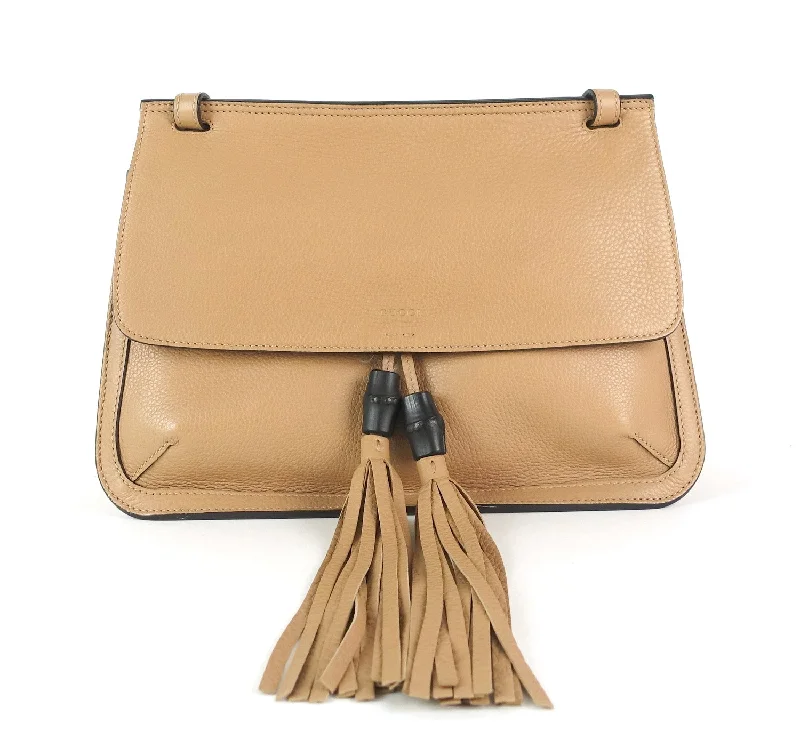 Bamboo Daily Flap Calf Leather Bag