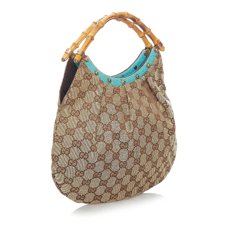 Gucci Bamboo GG Canvas Handbag (30313)