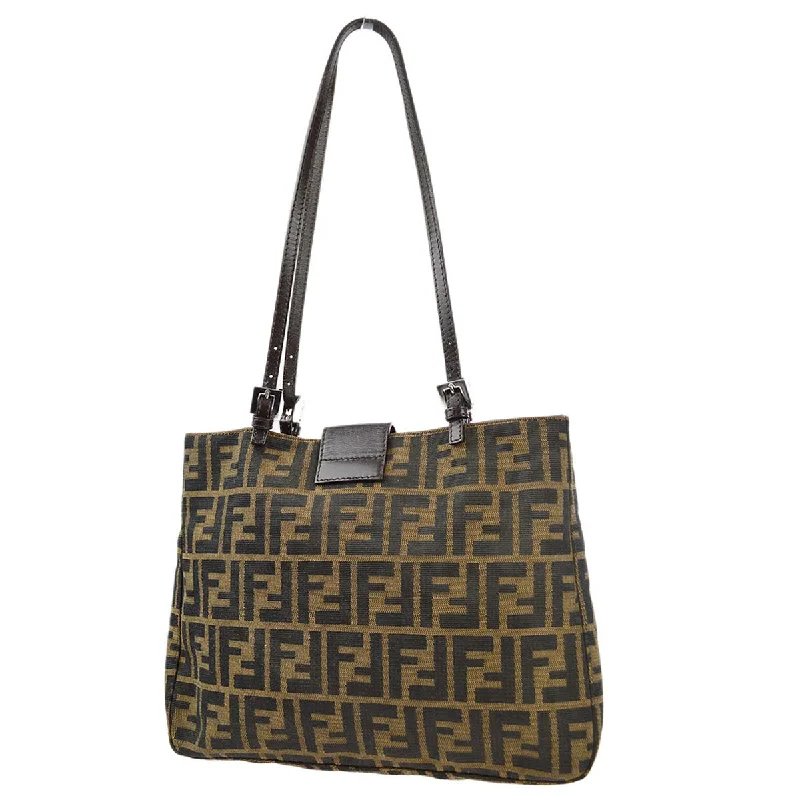 Fendi Brown Zucca Tote Handbag