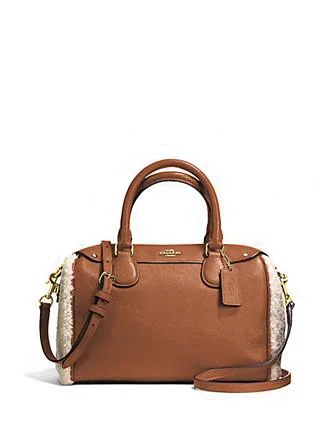 Coach Mini Bennett Satchel in Shearling and Leather