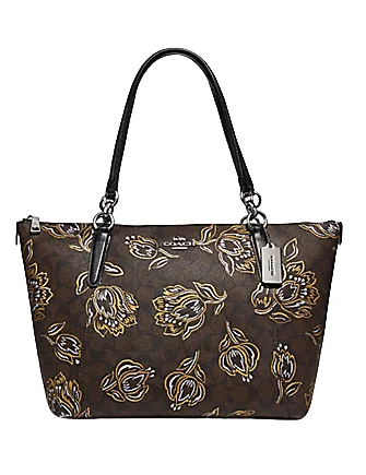 Coach Ava Tote in Signature Canvas With Tulip Print