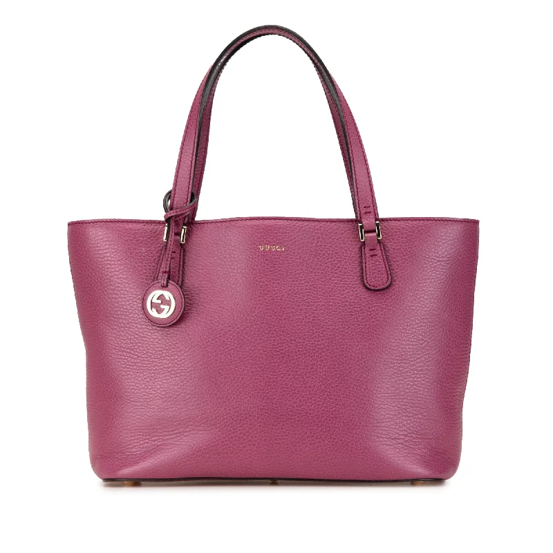 Purple Gucci Leather Lady Dollar Tote