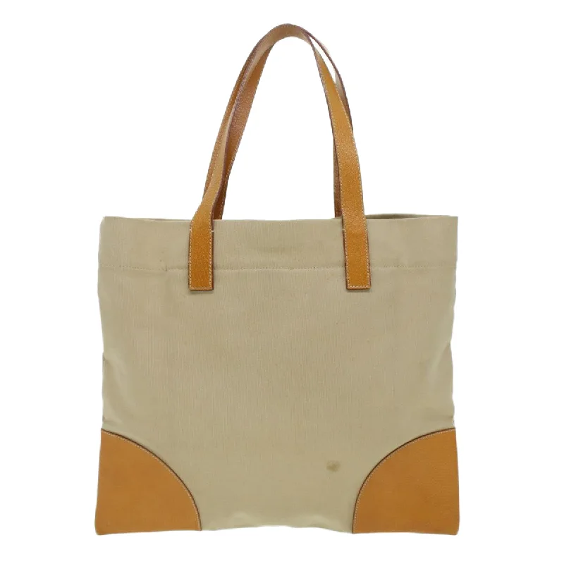 Prada Tote Bag Canvas Beige  am4330