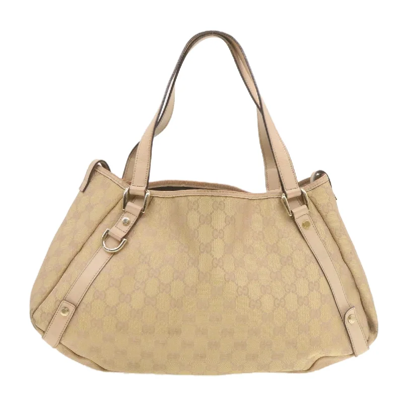 GUCCI GG Canvas Shoulder Bag Nylon Pink Gold  am427g