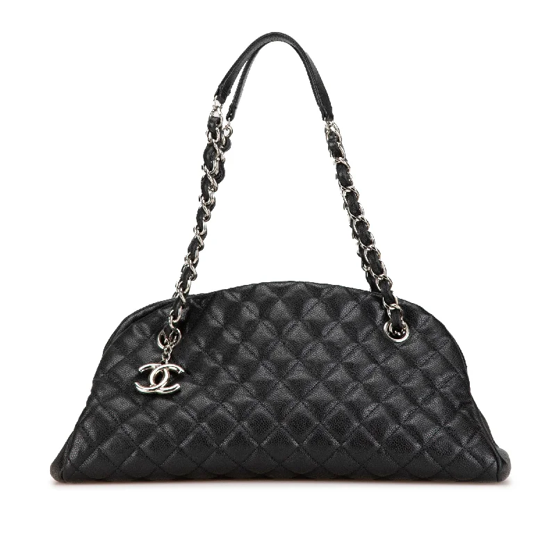 Black Chanel Medium Caviar Just Mademoiselle Shoulder Bag