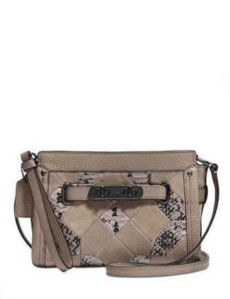 Coach Swagger Wristlet in Patchwork Exotic Leather