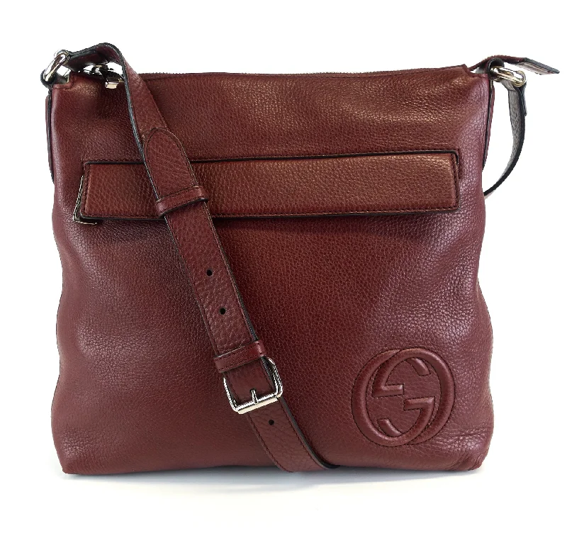 Soho Calf Leather Front Flap Pocket Medium Bag