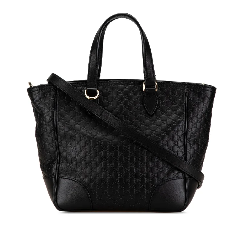 Black Gucci Microguccissima Bree Satchel