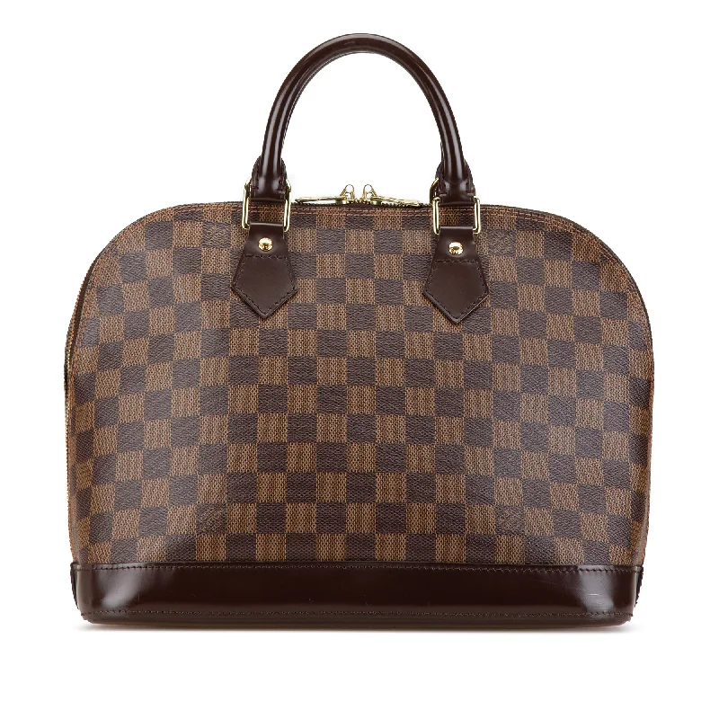 Brown Louis Vuitton Damier Ebene Alma PM Handbag