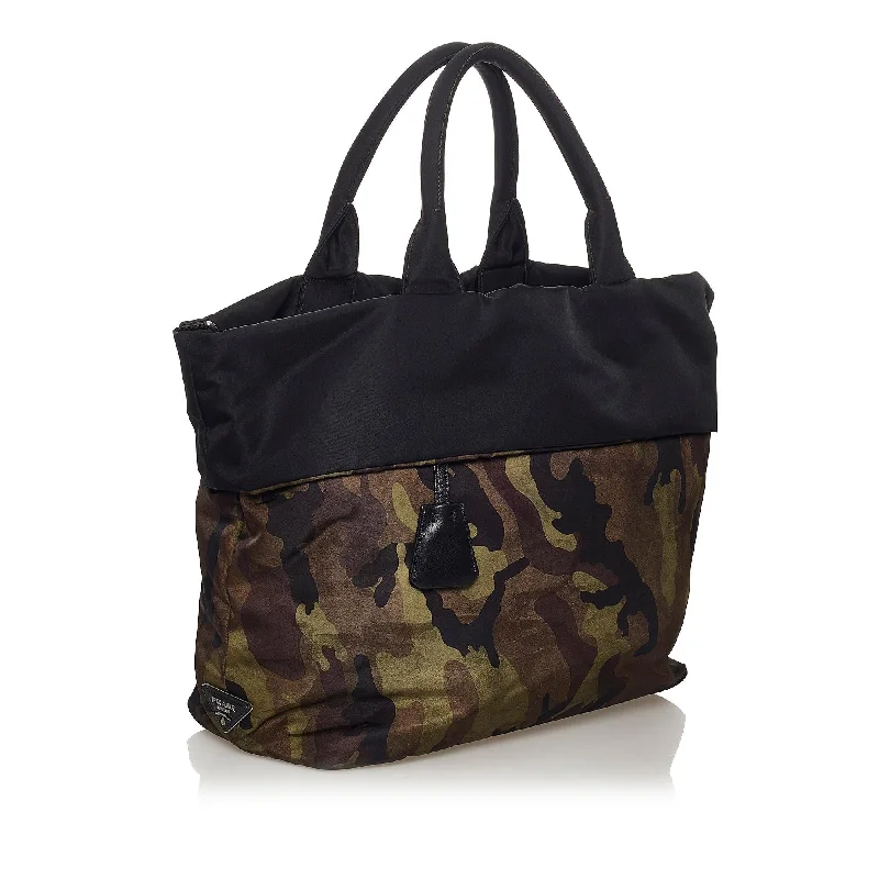 Prada Reversible Tessuto Camouflage Satchel 32230