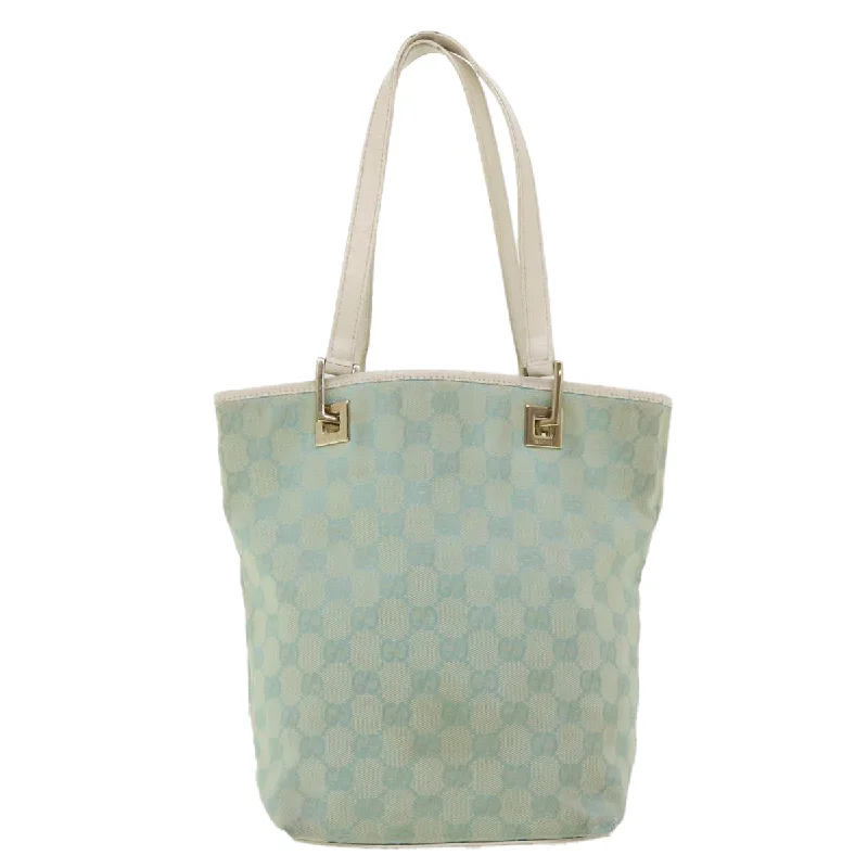 GUCCI GG Canvas Shoulder Bag Light Blue 0021099 001998  34957