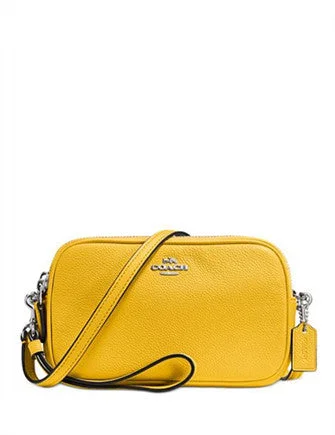 Coach Crossbody Clutch in Pebble Leather