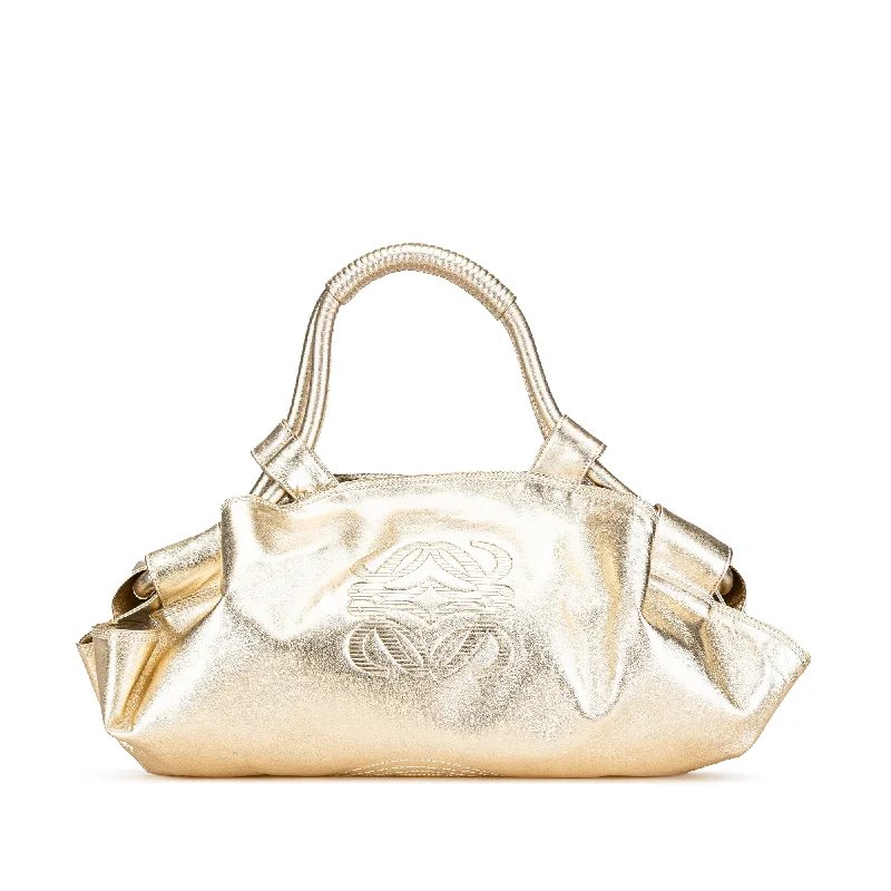 Gold LOEWE Nappa Aire Handbag