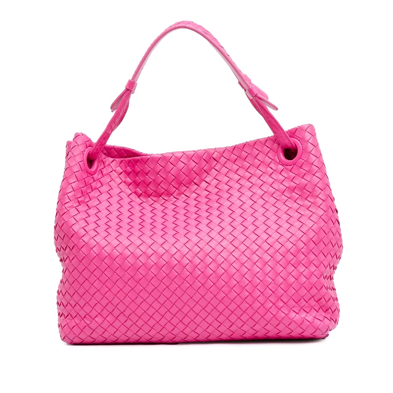 Pink Bottega Veneta Intrecciato Bella Tote