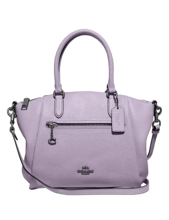 Coach Polished Pebble Leather Elise Small Satchel