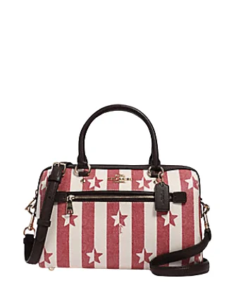 Coach Rowan Satchel in Stripe Star Print