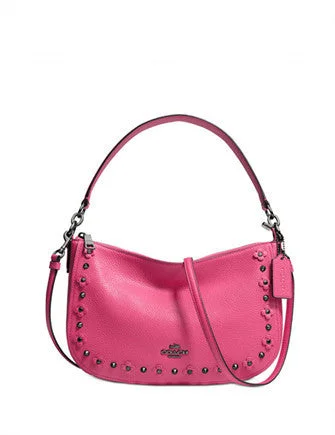 Coach Chelsea Crossbody in Floral Rivets Leather