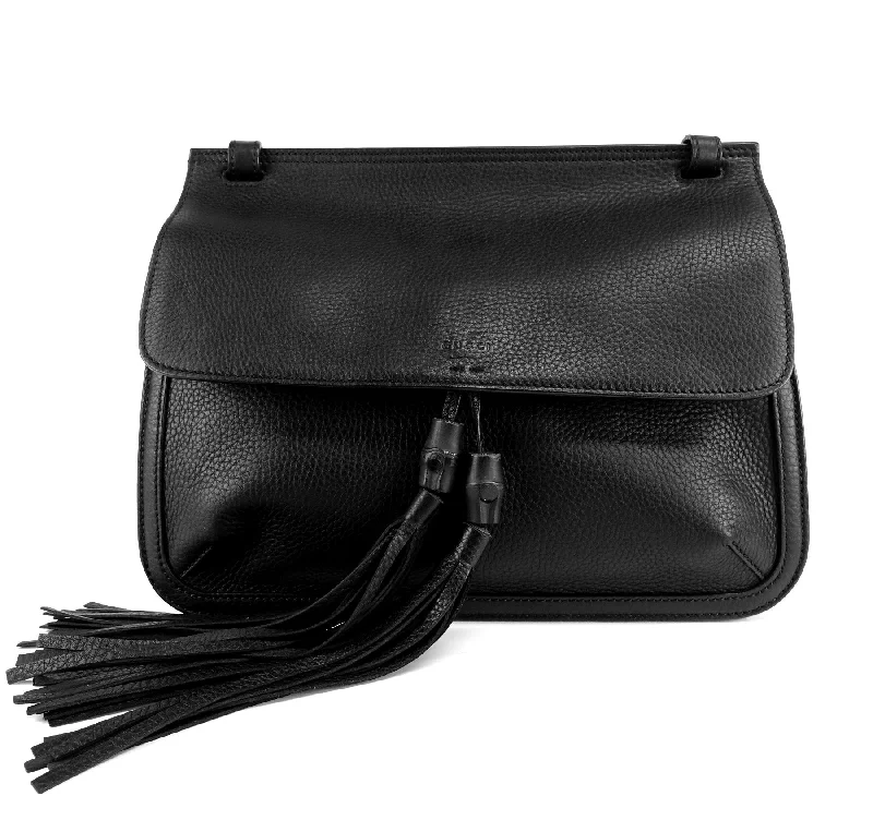 Bamboo Daily Flap Calf Leather Bag