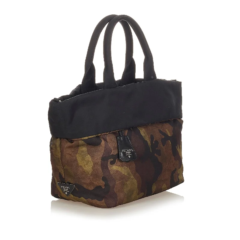 Prada Reversible Tessuto Camouflage Satchel 22506