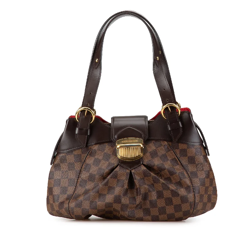 Brown Louis Vuitton Damier Ebene Sistina PM Shoulder Bag