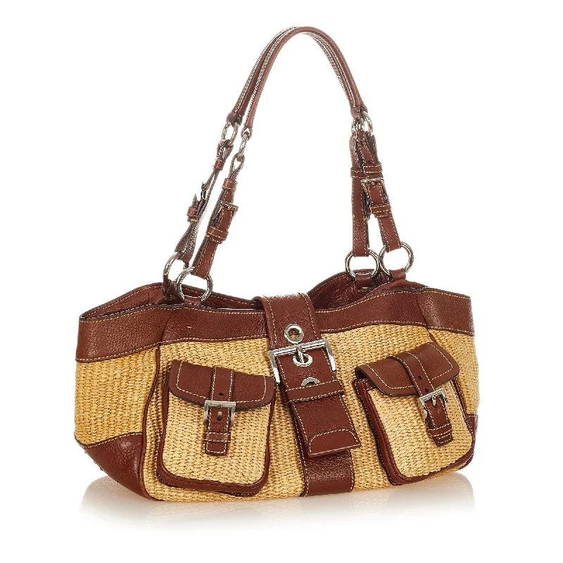 Prada Raffia Shoulder Bag 24968