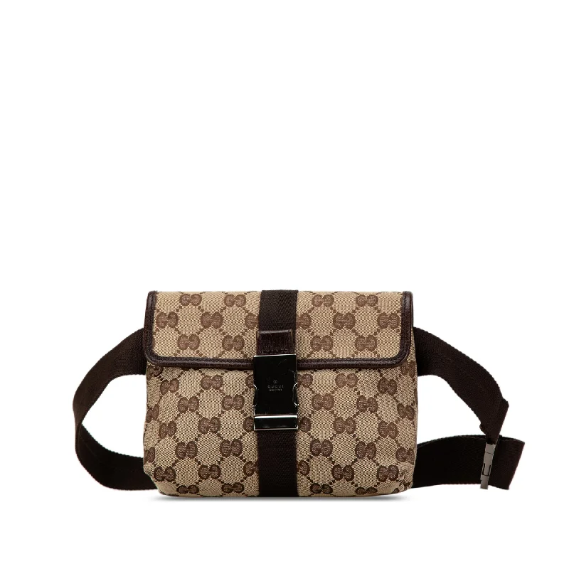 Brown Gucci GG Canvas Belt Bag