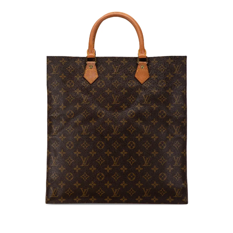 Brown Louis Vuitton Monogram Sac Plat Tote Bag