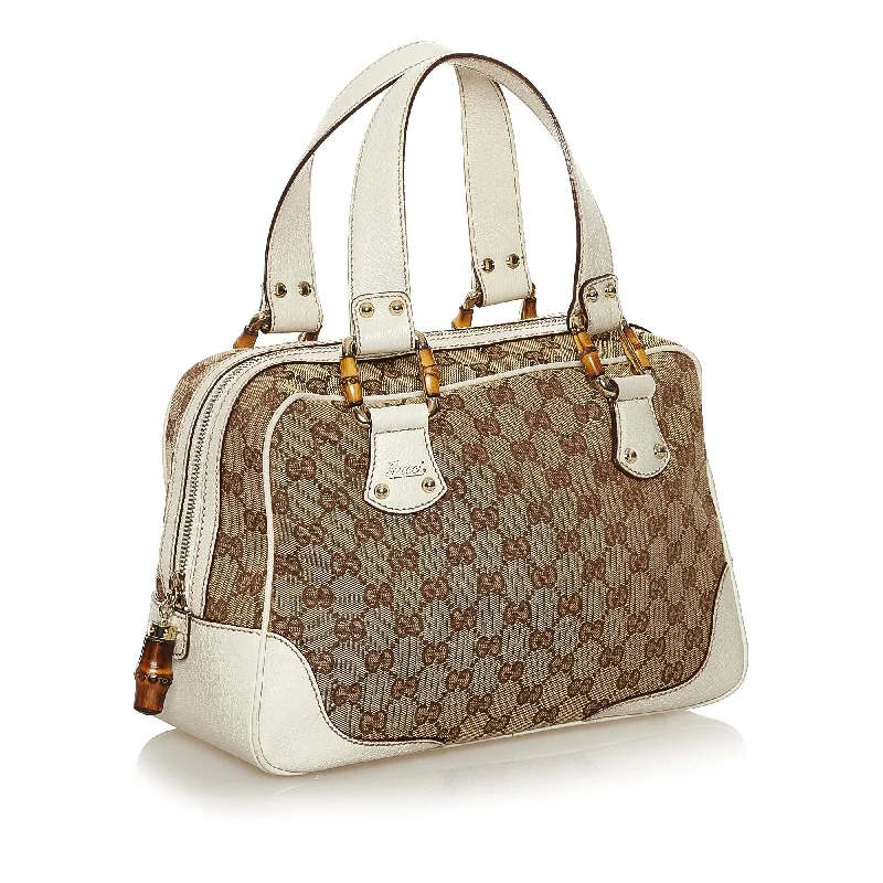 Gucci Bamboo GG Canvas Handbag (34529)