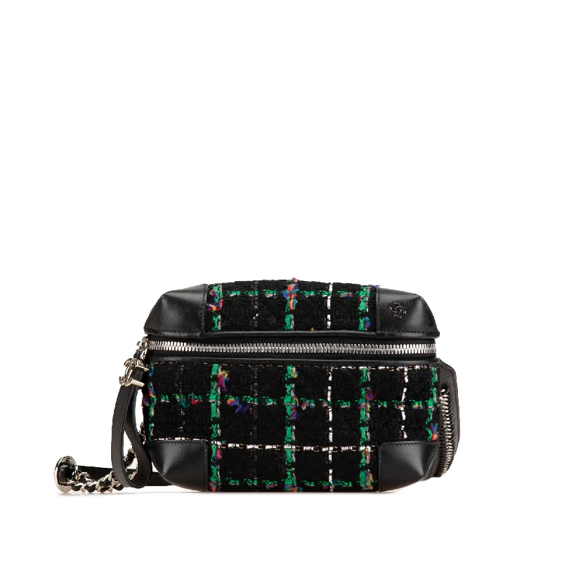 Black Chanel Tweed Street Allure Belt Bag