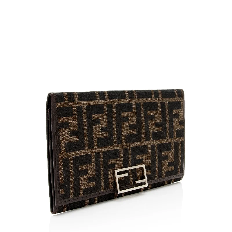 Fendi Vintage Zucca Long Wallet (SHF-4wpuJV)