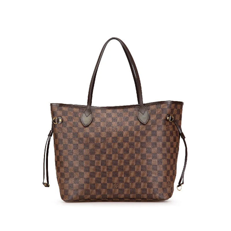 Brown Louis Vuitton Damier Ebene Neverfull MM Tote Bag