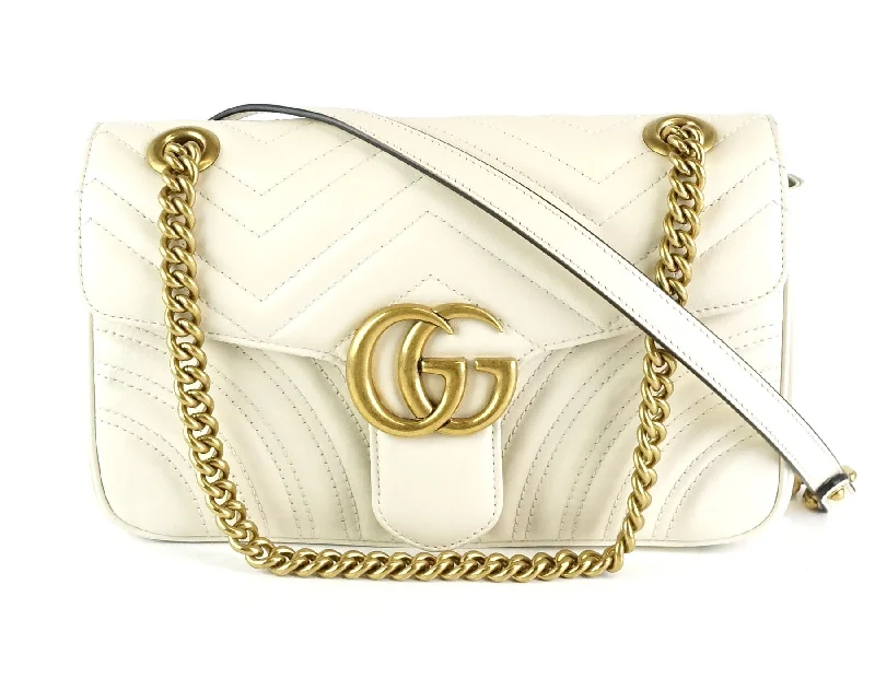 Marmont Matelasse Chevron Leather Small Bag