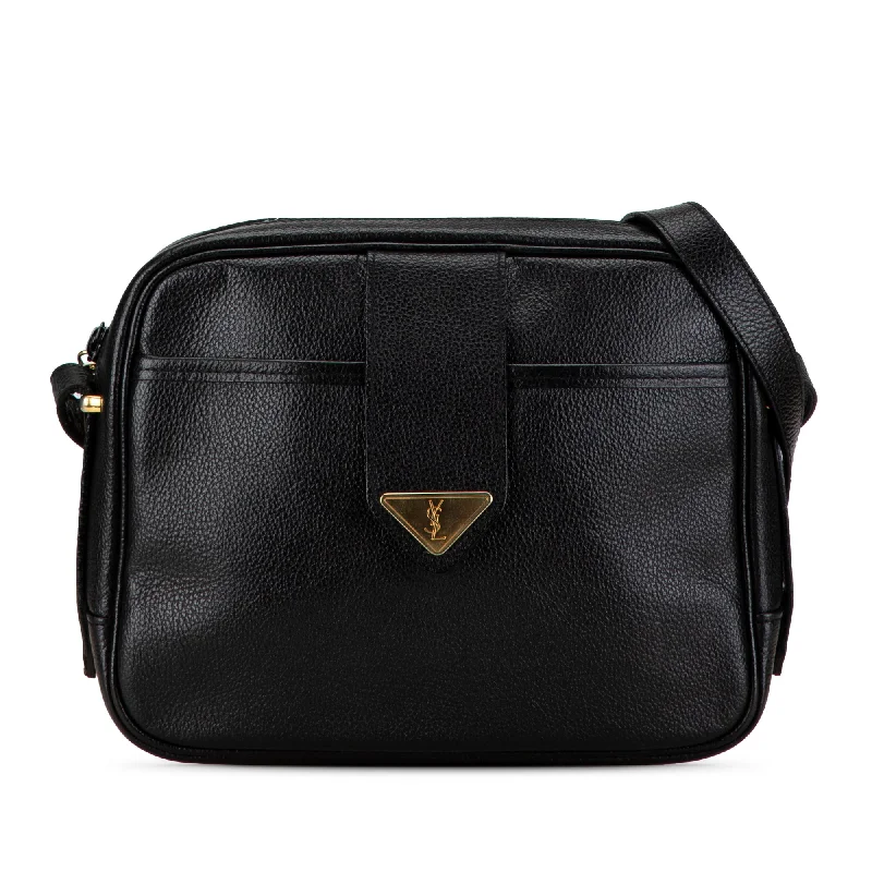 Black Yves Saint Laurent Leather Shoulder Bag