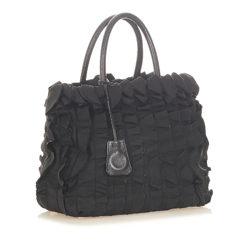 Prada Ruffled Tessuto Tote Bag 31505