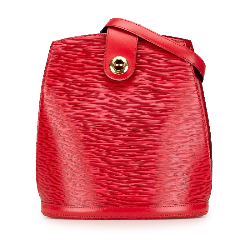 Red Louis Vuitton Epi Cluny Shoulder Bag