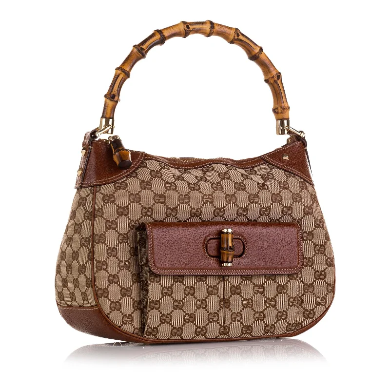 Gucci Bamboo GG Canvas Handbag (CCTUmU)