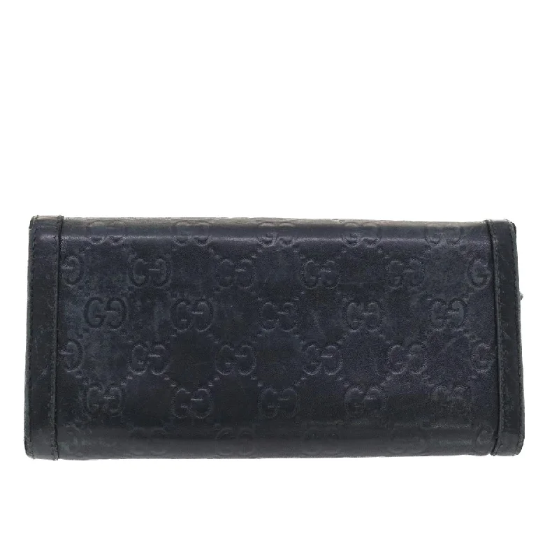 GUCCI GG Canvas ssima Long Wallet Black  49845