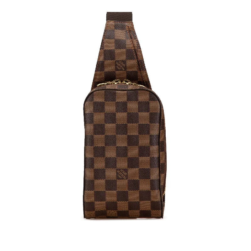 Brown Louis Vuitton Damier Ebene Geronimos Crossbody Bag