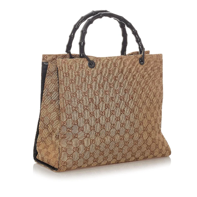 Gucci Bamboo GG Canvas Tote Bag (27361)