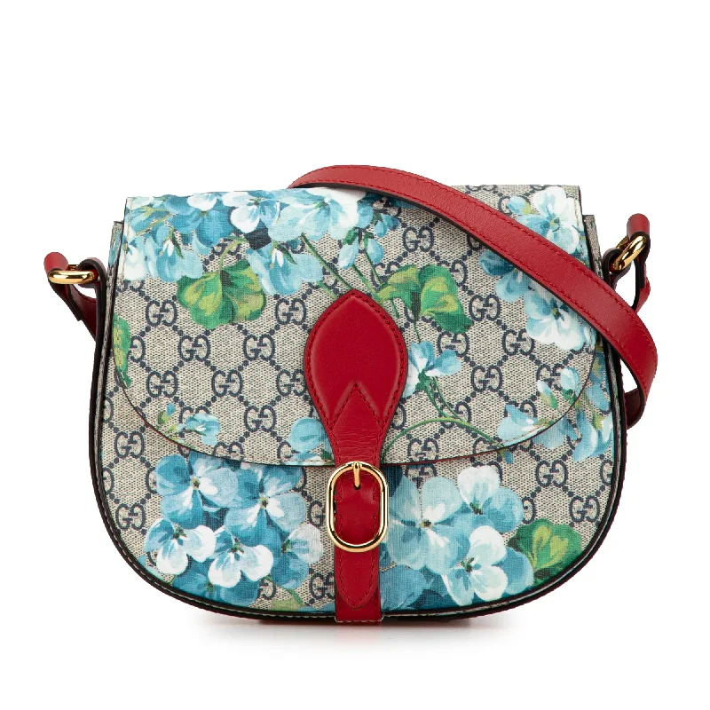 Brown Gucci GG Supreme Blooms Crossbody