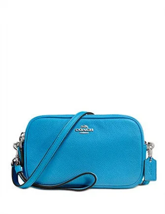 Coach Crossbody Clutch in Pebble Leather