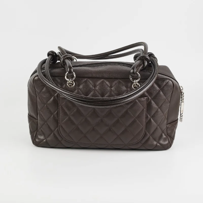 Chanel Cambon Bowler Quilted Leather Bag